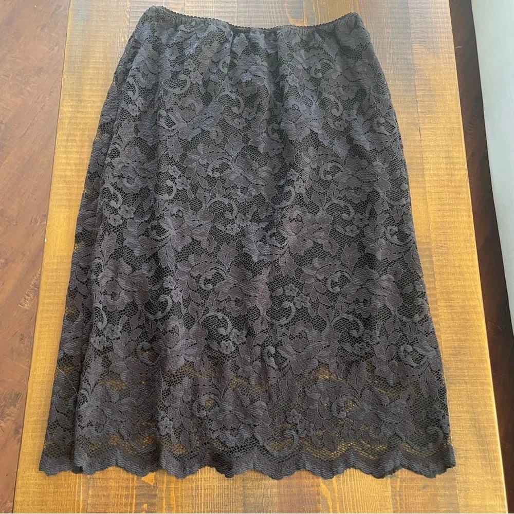 Skirt stretch lace XXL elastic belt Etincelle brown